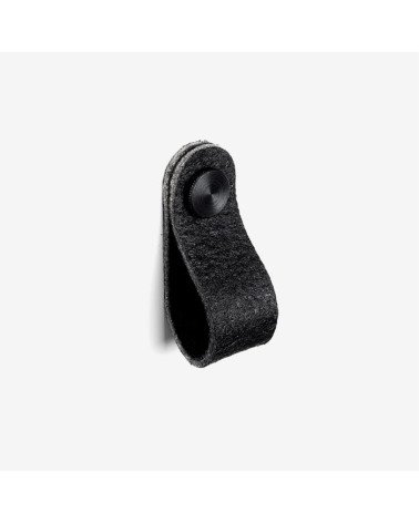 Black Pineapple Leather Furniture Handle - Designer Handle