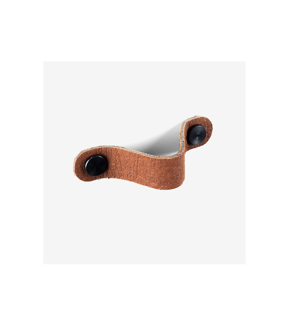 Brown pineapple leather furniture handle - designer handle