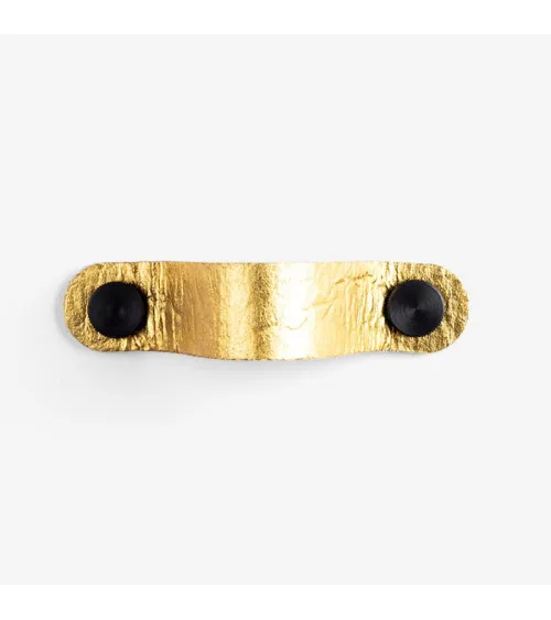 Gold pineapple leather furniture handle - designer handle