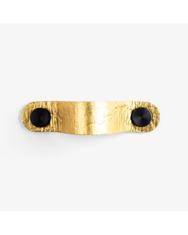 Gold pineapple leather furniture handle - designer handle