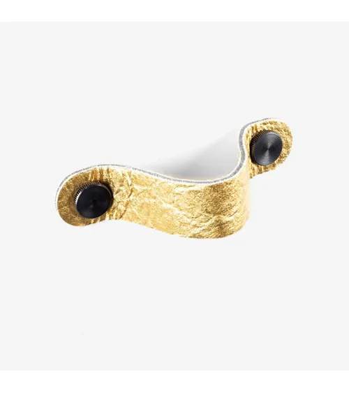 Gold pineapple leather furniture handle - designer handle