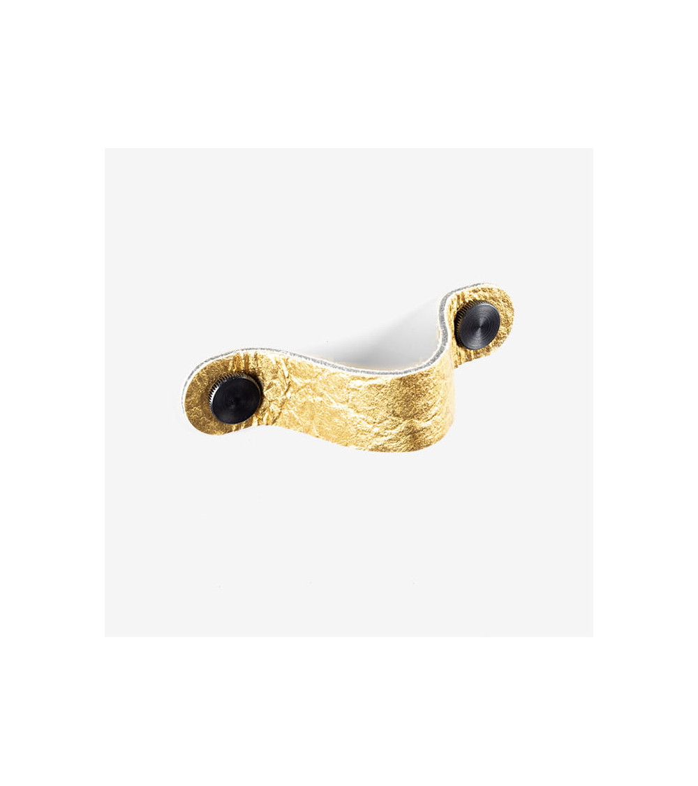 Gold pineapple leather furniture handle - designer handle
