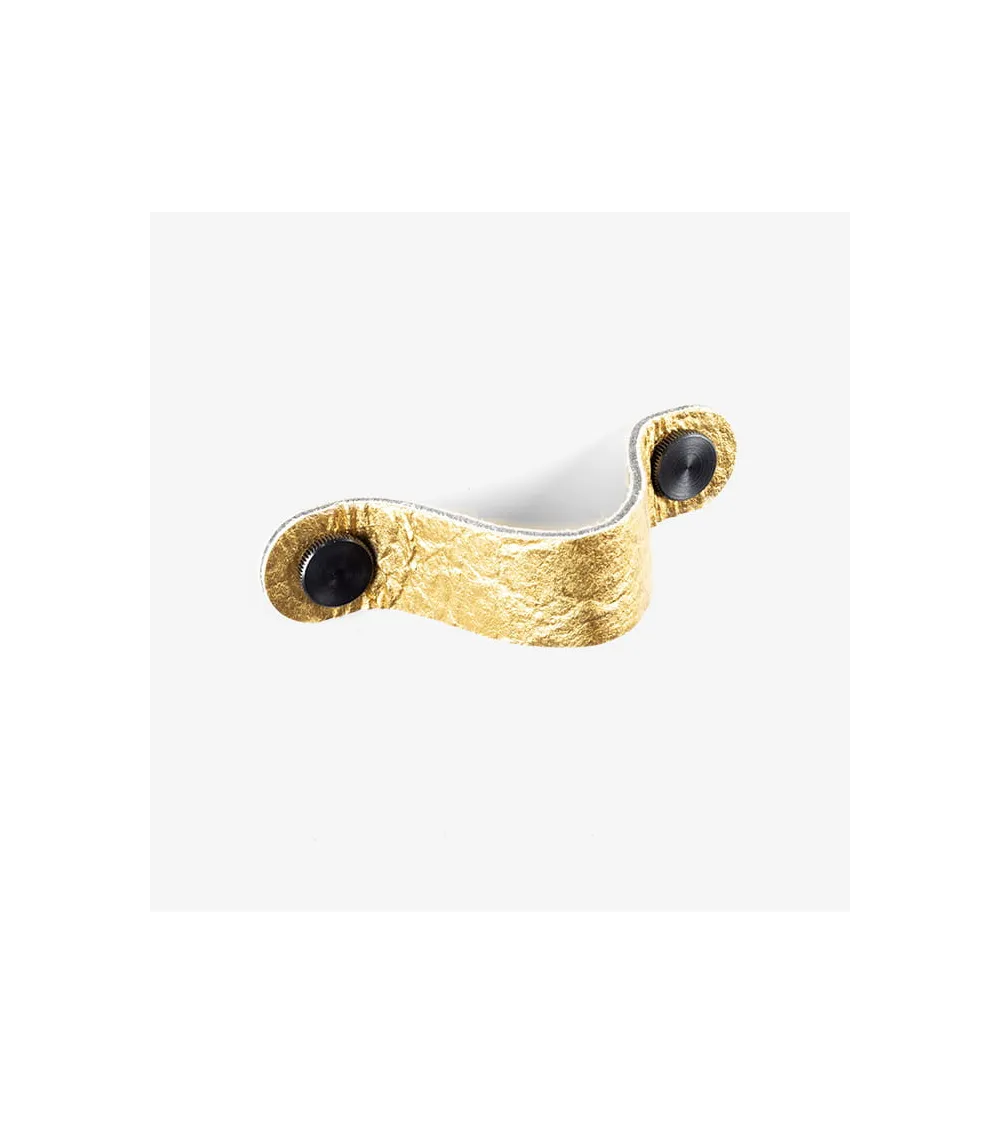 Gold pineapple leather furniture handle - designer handle