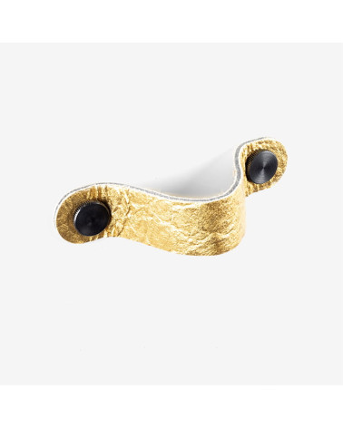 Gold pineapple leather furniture handle - designer handle