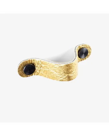 Gold pineapple leather furniture handle - designer handle