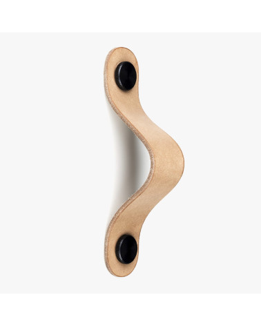 Natural leather furniture handle - designer handle