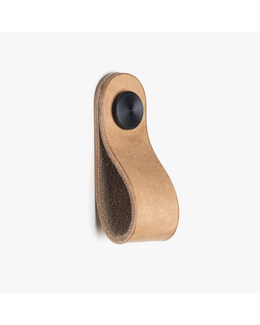 Natural leather furniture knob
