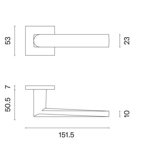 ADANA black door handle design handle