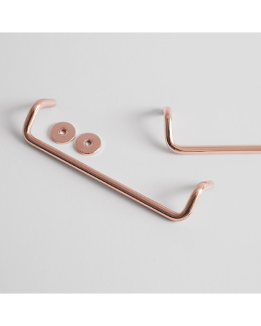 Copper furniture handle AVA designer handle with washers