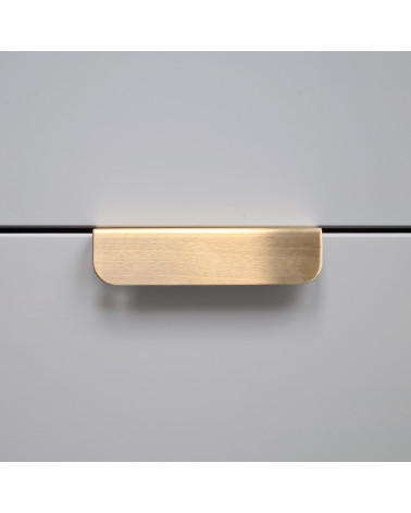 EDIT EDGE brass furniture handle designer handle front view