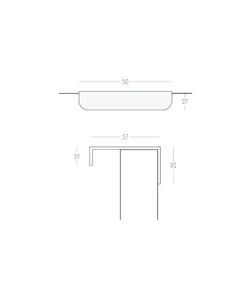 ELSE EDGE brass furniture handle designer handle