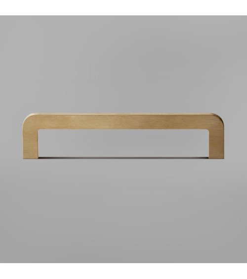 Brushed brass ISA furniture handle, design handle