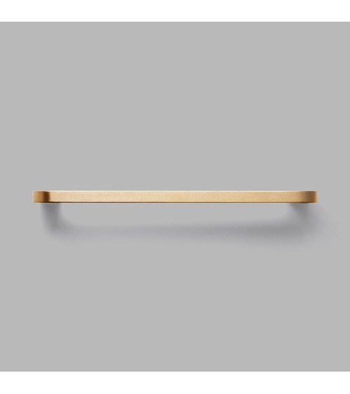 Brushed brass ISA furniture handle, design handle