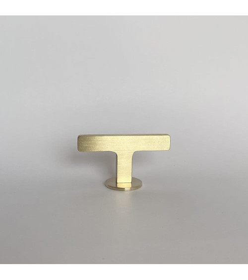 ISA T brass furniture knob designer handle