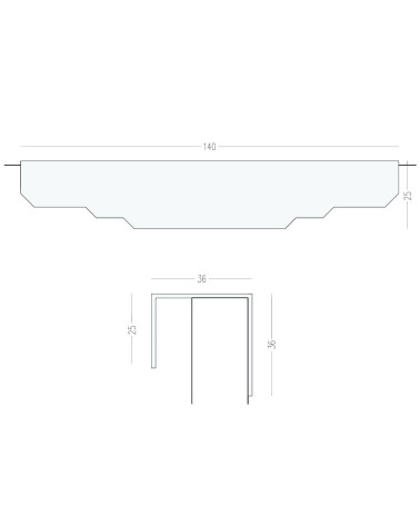 KARLA LACK brass furniture handle with caption