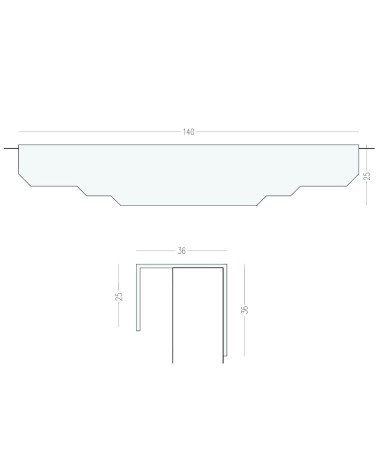 KARLA BLACK brass furniture handle with caption