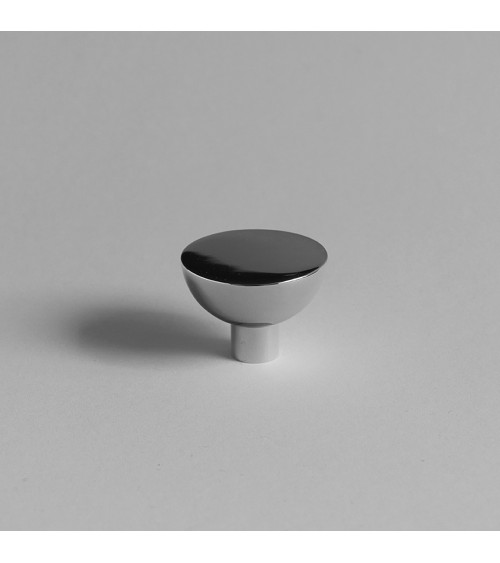 Polished chrome LUNA M furniture knob, design handle