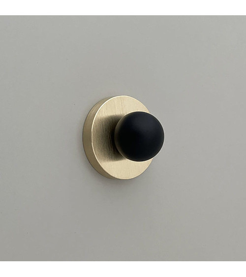 MONA matt gold/black furniture knob design handle