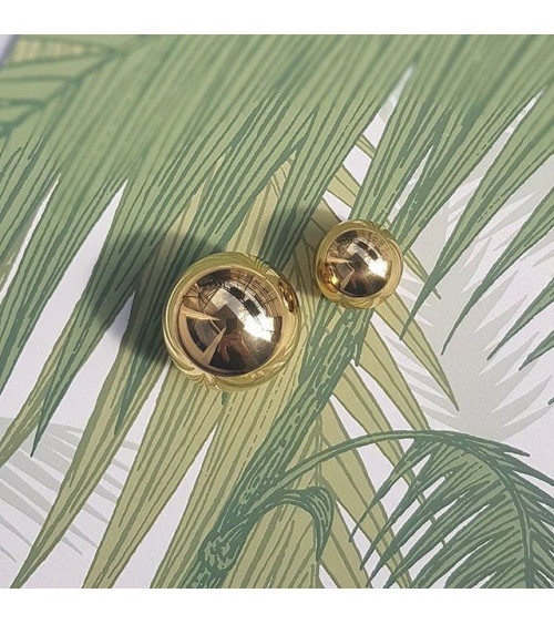 Polished gold furniture knob ODETE designer handle