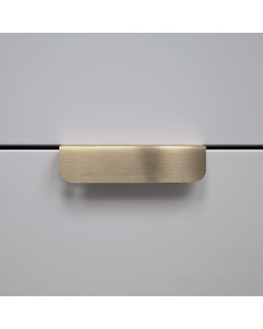 EDIT EDGE matt gold furniture handle design handle front view