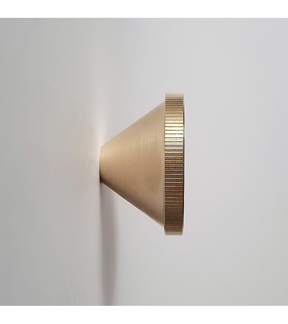Brass Cone Wall Hook - design handle