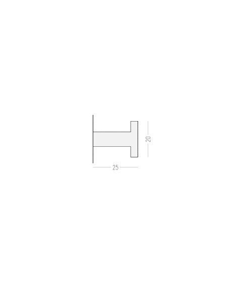Black Wall Hook S - design handle