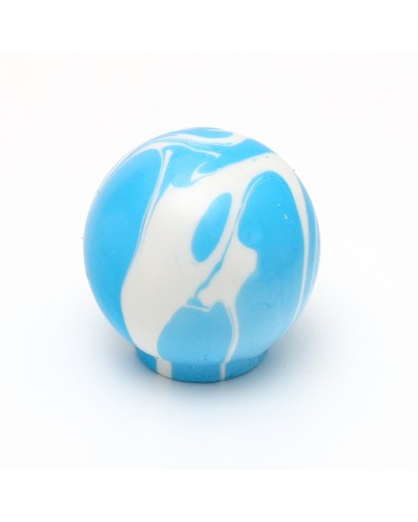 Azure Blue Beech wood furniture knob - design handle