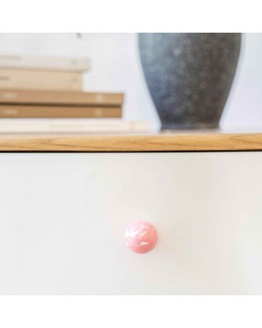 Pink Beech Wood Furniture Knob - Designer Handle