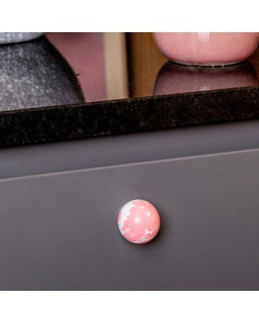 Pink Beech Wood Furniture Knob - Designer Handle