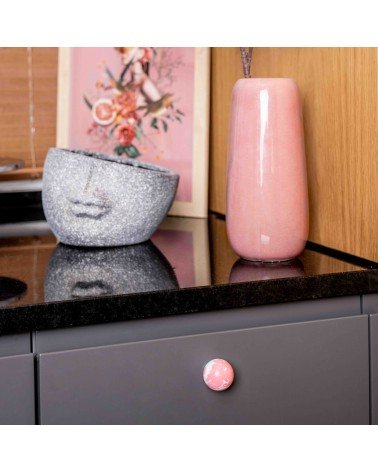 Pink Beech Wood Furniture Knob - Designer Handle