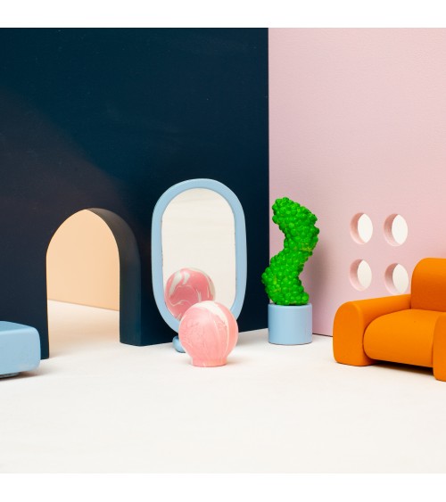 Pink Beech Wood Furniture Knob - Designer Handle