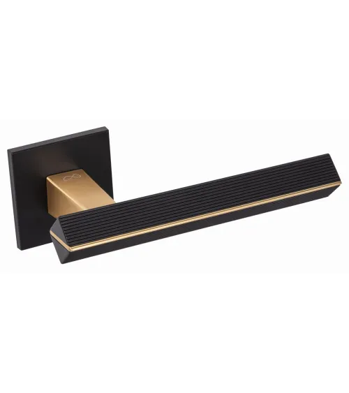 Two-tone matte gold/black CARRERA door handle design handle