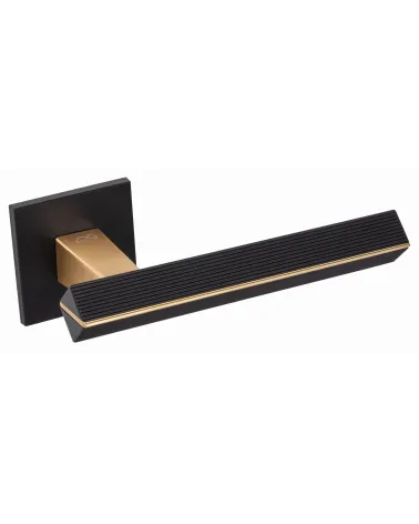 Two-tone matte gold/black CARRERA door handle design handle