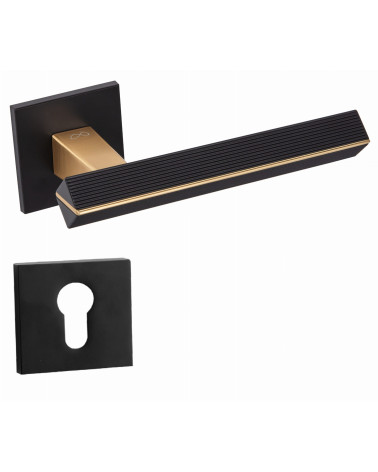 Textured CARRERA door handle design handle with keyhole rose i