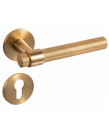 GHOST textured door handle designer handle with keyhole rosette i