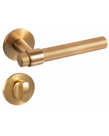 GHOST textured door handle designer handle with WC rosette