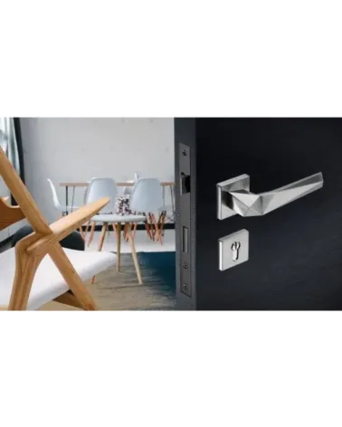 DOM Pira QR L keyed door handle - designer handle