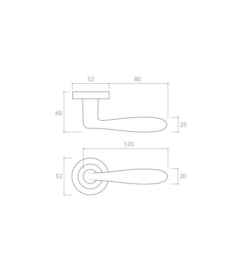 Black HANDY door handle design handle