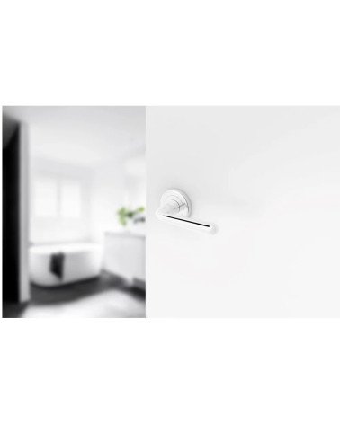 HANDY polished chrome door handle design handle mounted on a door