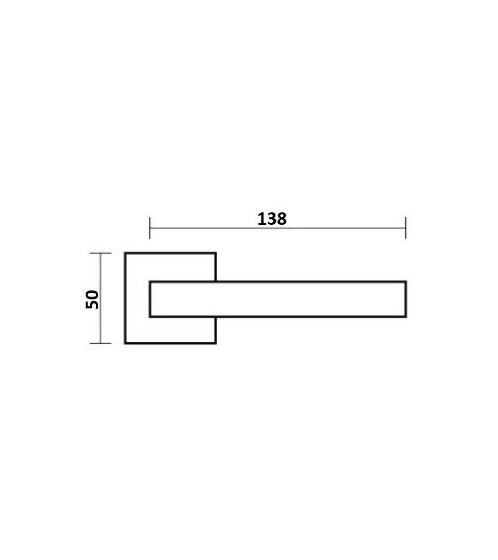 Zamak door handle TOTAL design handle