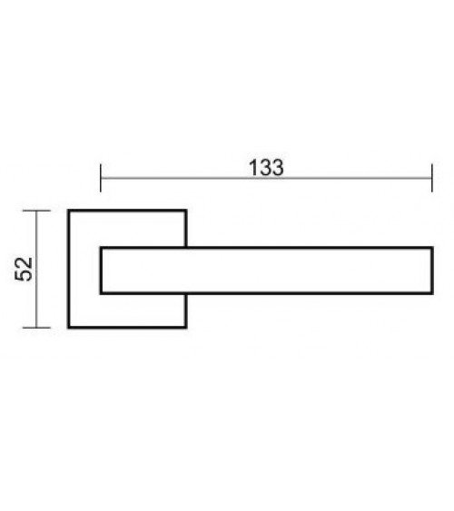 Zamak door handle LIBRA design handle