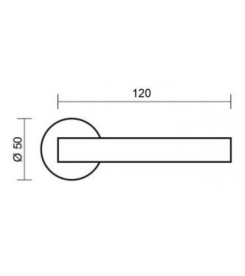 CASCADA zamak door handle