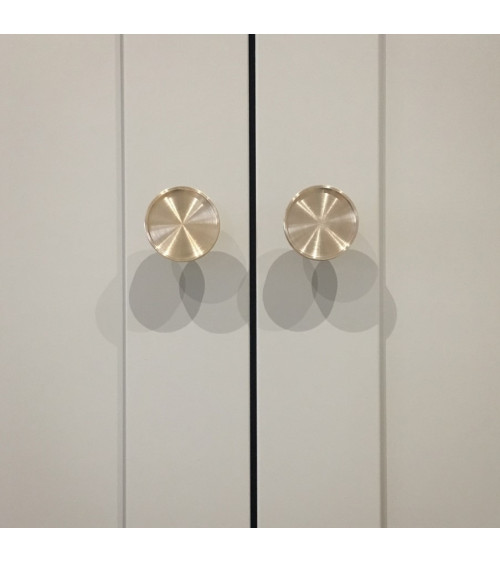 Brass furniture knob INA designer handle