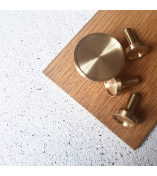 Brass furniture knob INA designer handle