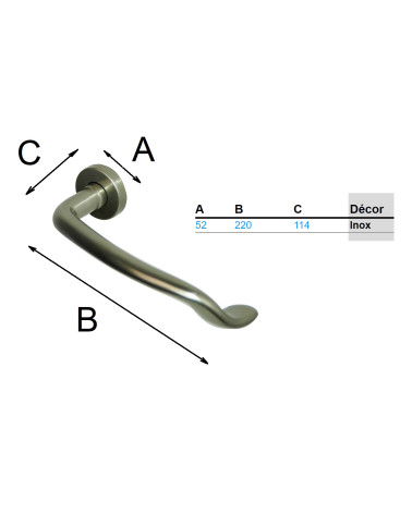 Aluminium Door Handle for PRM - Ecker model Easy to Use - designer handle