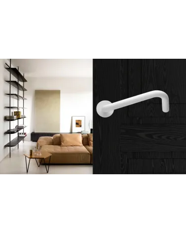 White Door Handles for PRM NoHand model - designer handle