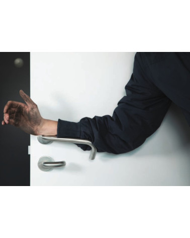 High-End Brushed Stainless Steel Door Handles for PRM - NoHand model - designer handle