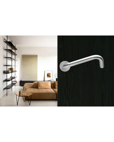 High-End Brushed Stainless Steel Door Handles for PRM - NoHand model - designer handle