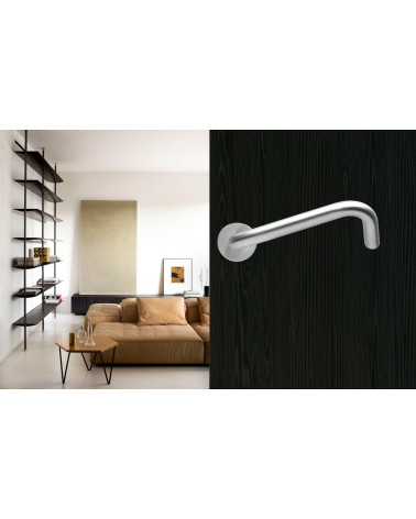 High-End Brushed Stainless Steel Door Handles for PRM - NoHand model - designer handle