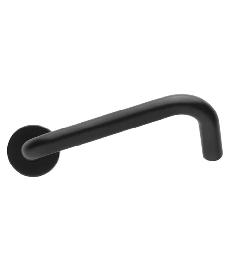 High-End Italian Stainless Steel Door Handles for PRM in Black - NoHand model - designer handle